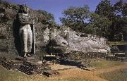 unknow artist, Ananda and Parinivana-Buddha, Screamed Vihara, Polonnaruva